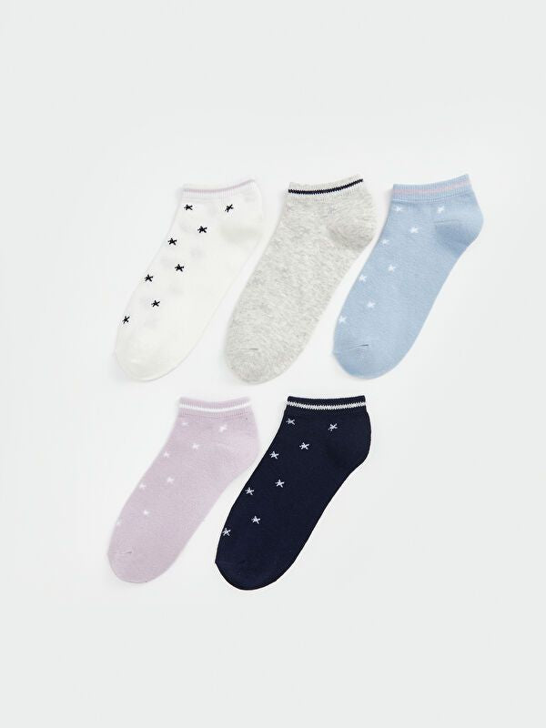 Moudda LC Waikiki - Chaussettes pour sneakers Femme Ecru - Tunisie 1