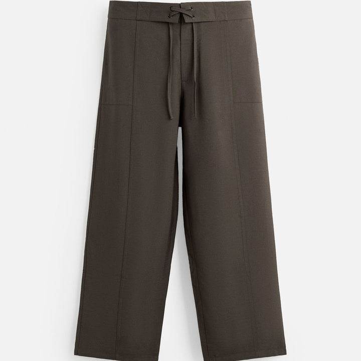 Moudda ZARA - Pantalon - Modal, Cordon & Coupe Cornell (Brume Ambre) - Tunisie 1