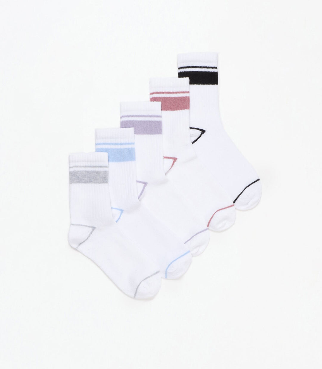 Moudda Lefties - Pack 5 Chaussettes Longues Sport - Rayures - Tunisie 1