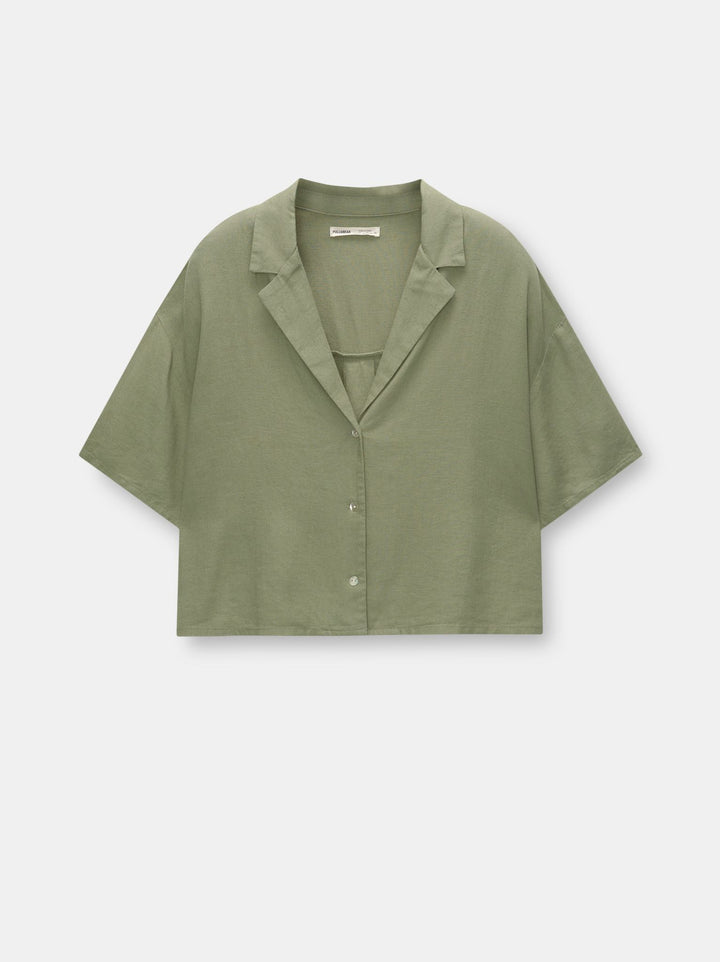 Moudda PULL & BEAR - Chemise Manches Courtes Basique Rustique - Tunisie 1