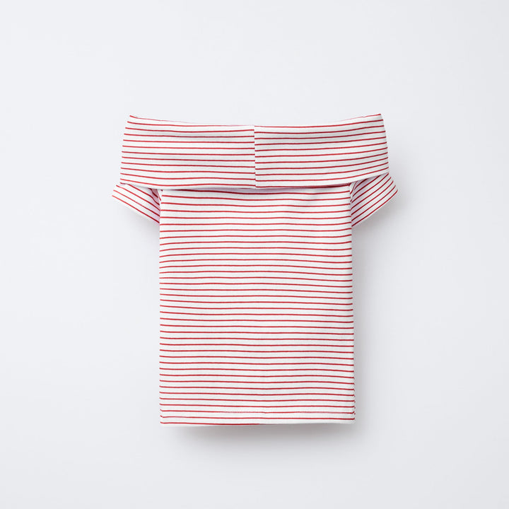 Moudda ZARA - T-Shirt Off-Shoulder - Rayures - Tunisie 2