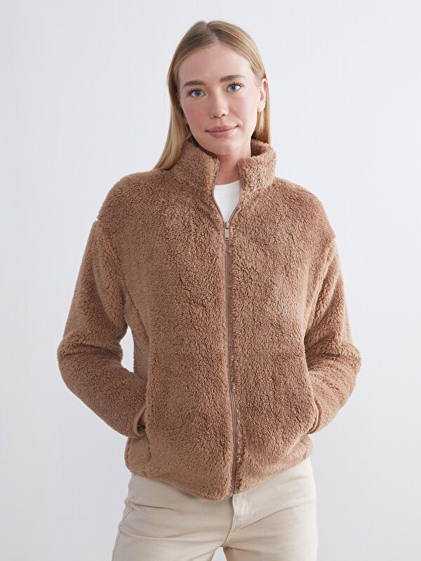 Moudda LC Waikiki - Cardigan jersey Femme Brun clair - Tunisie 1