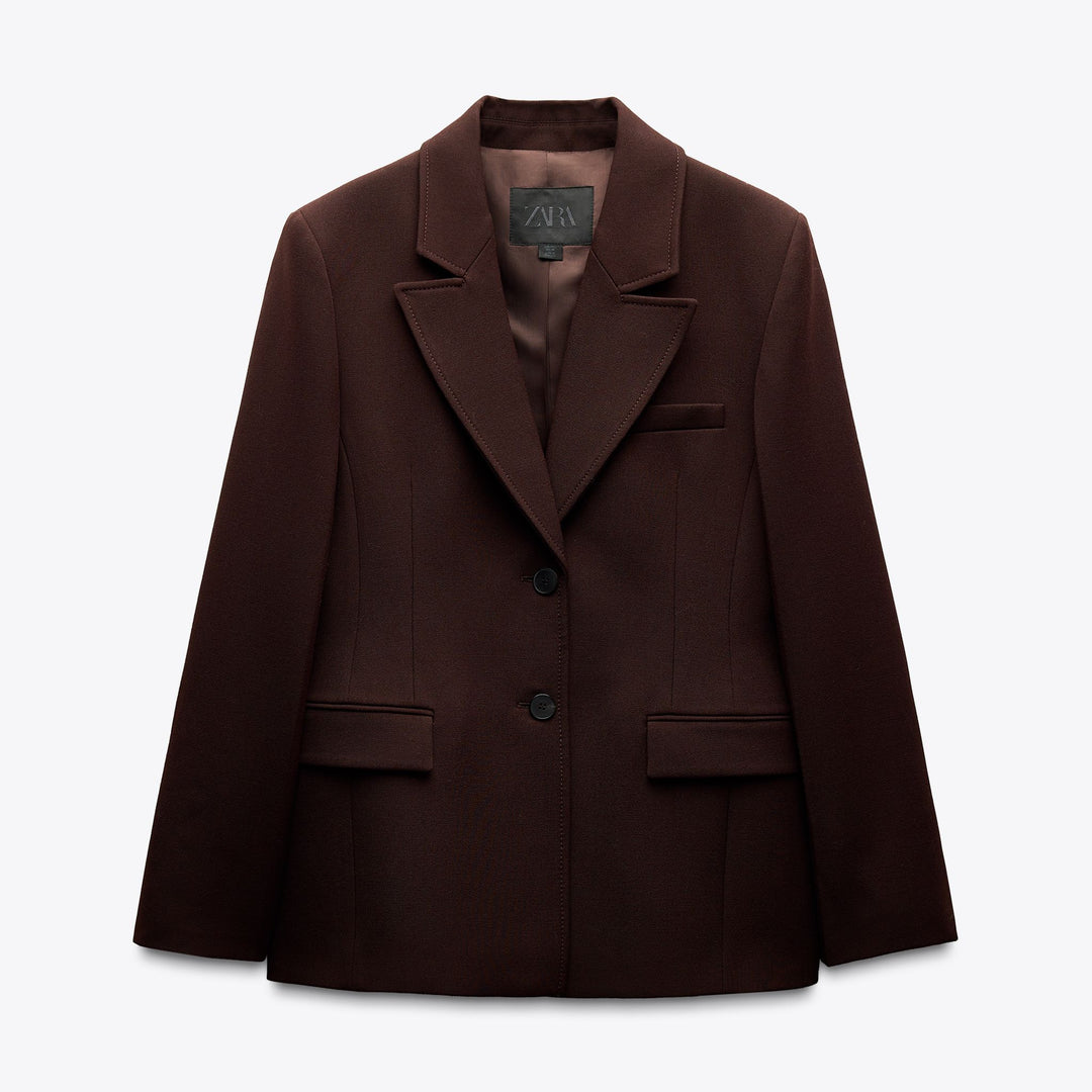 Moudda ZARA - Blazer Peplum - Marron - Tunisie 1