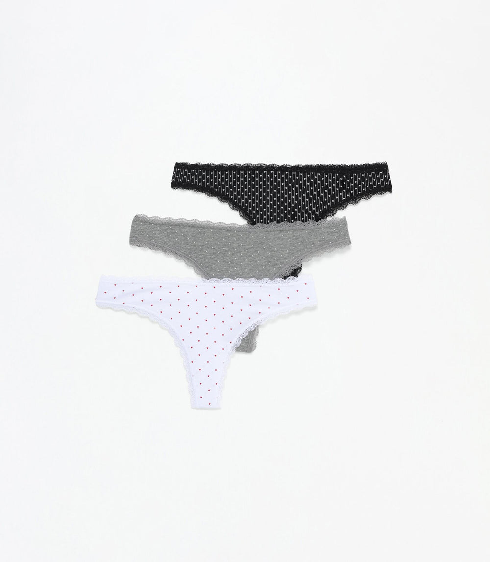Moudda Lefties - Pack 3 Culottes Brésiliennes - Imprimé Hearty Queen - Tunisie 2