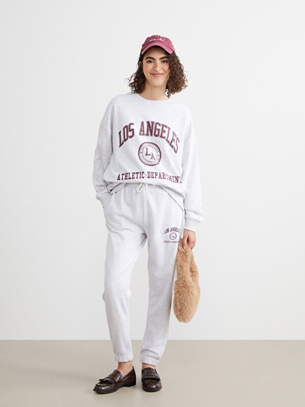 Moudda LC Waikiki - Pantalon en jersey Femme Mélange gris clair - Tunisie 1