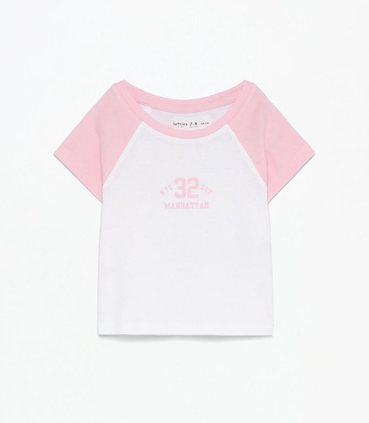 Moudda Lefties - T-Shirt 1x1 - Contraste Coordonné Avril Fille - Tunisie 1