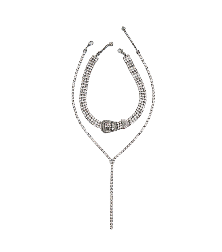 Moudda STRADIVARIUS - Lot de 2 Colliers avec Boucle Strass - Tunisie 3