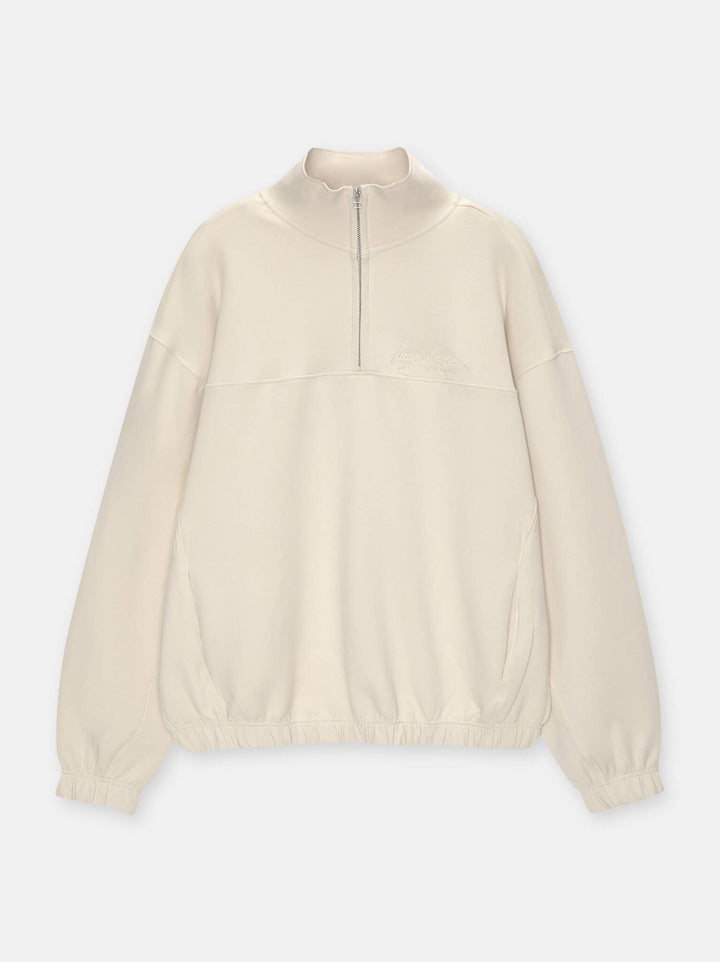 Moudda PULL & BEAR - Sweat Interlock Demi-Fermeture Brodé Black Winter - Tunisie 7