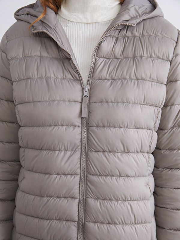 Moudda LC Waikiki - Manteau matelassé en nylon Femme Brun clair - Tunisie 3