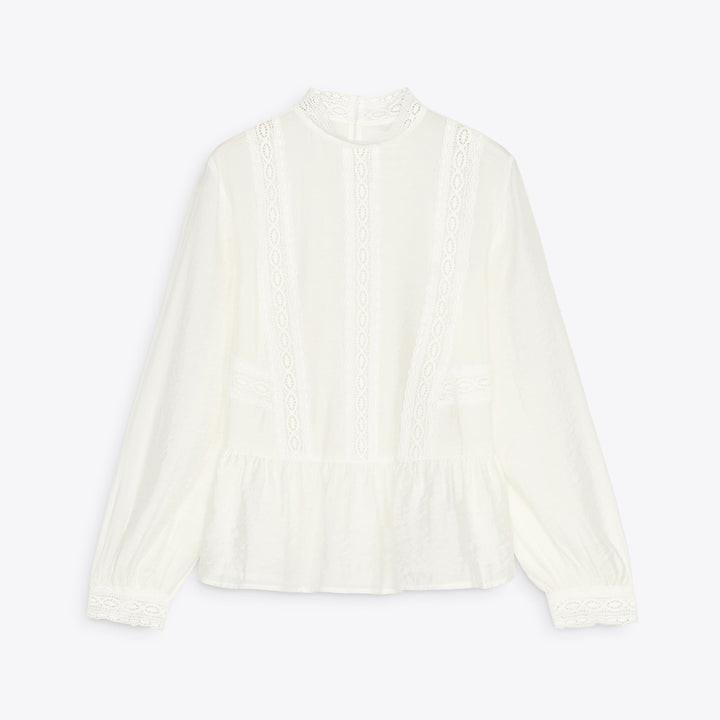 Moudda ZARA - Blouse - Col Caja & Dentelle - Tunisie 1