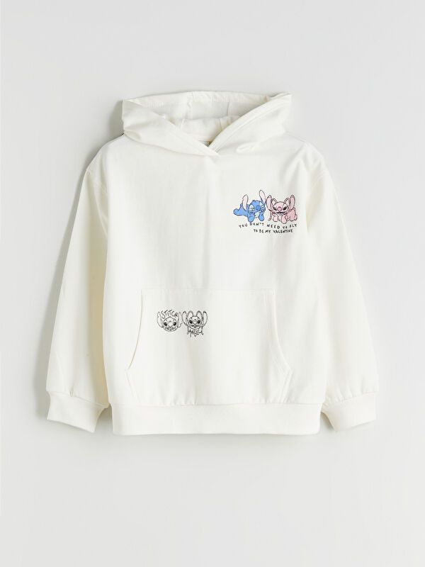 Moudda LC Waikiki - Sweatshirt en jersey sous licence Fille Ecru - Tunisie 1