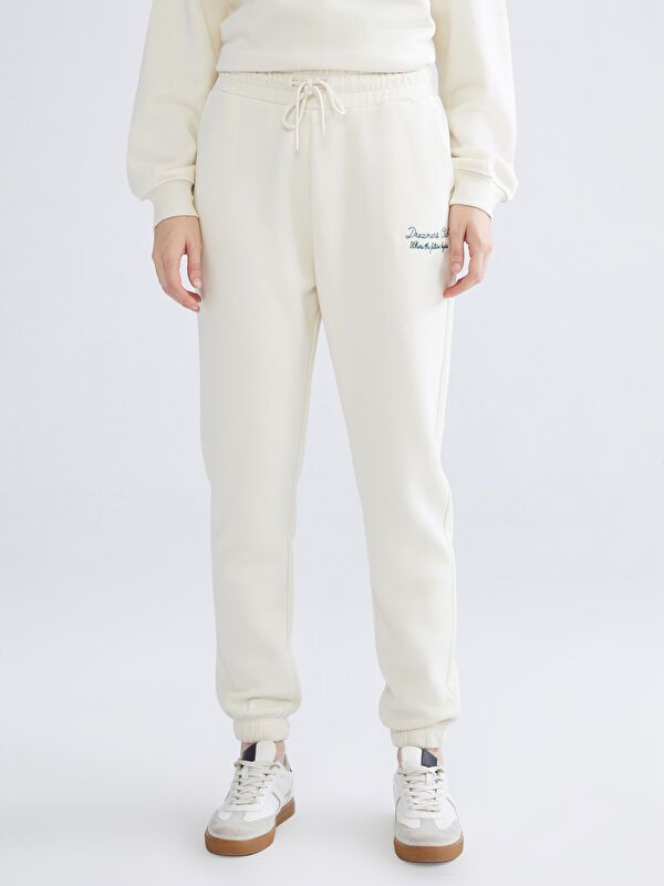 Moudda LC Waikiki - Pantalon en jersey Femme Beige clair - Tunisie 2