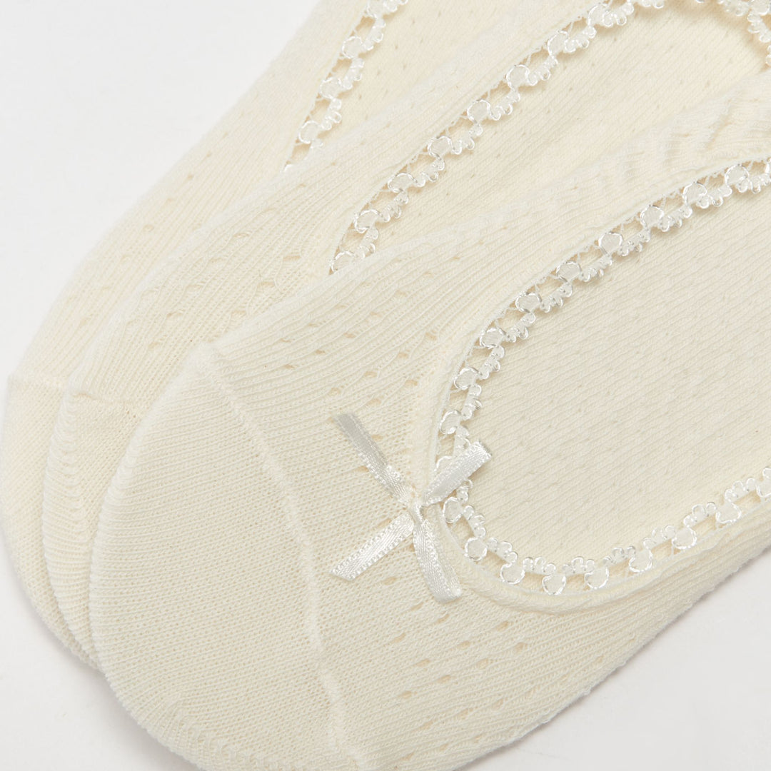 Moudda LC Waikiki - Chaussettes invisibles Femme Ecru - Tunisie 3