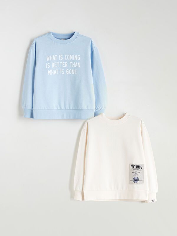 Moudda LC Waikiki - Sweatshirt en jersey Fille Bleu clair - Tunisie 1