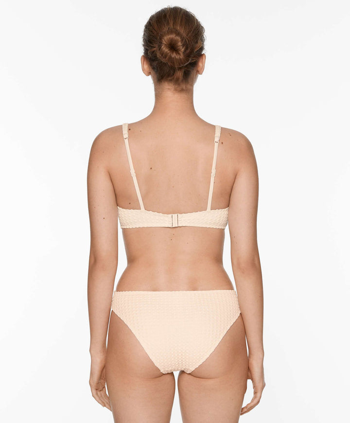 Moudda Oysho - Culotte Halter Mousse Extra Sans Armatures Crochet Bouclé Écru - Tunisie 6