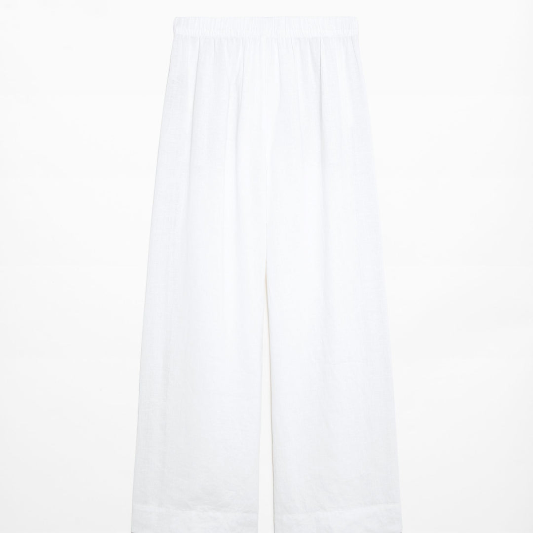 Moudda Oysho - Pantalon 100% Lin avec Passepoil Taille Moyenne - Tunisie 3
