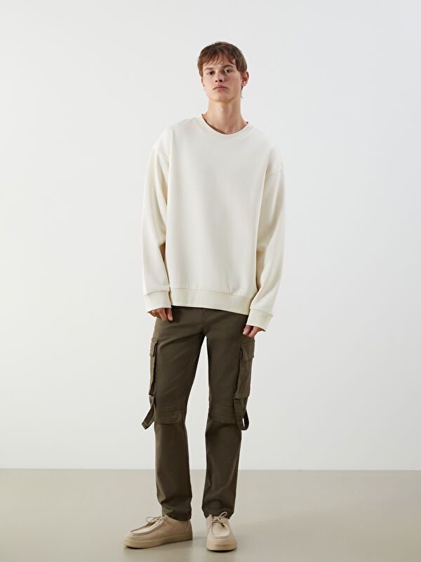 Moudda LC Waikiki - Sweatshirt en jersey Homme Beige pâle - Tunisie 2