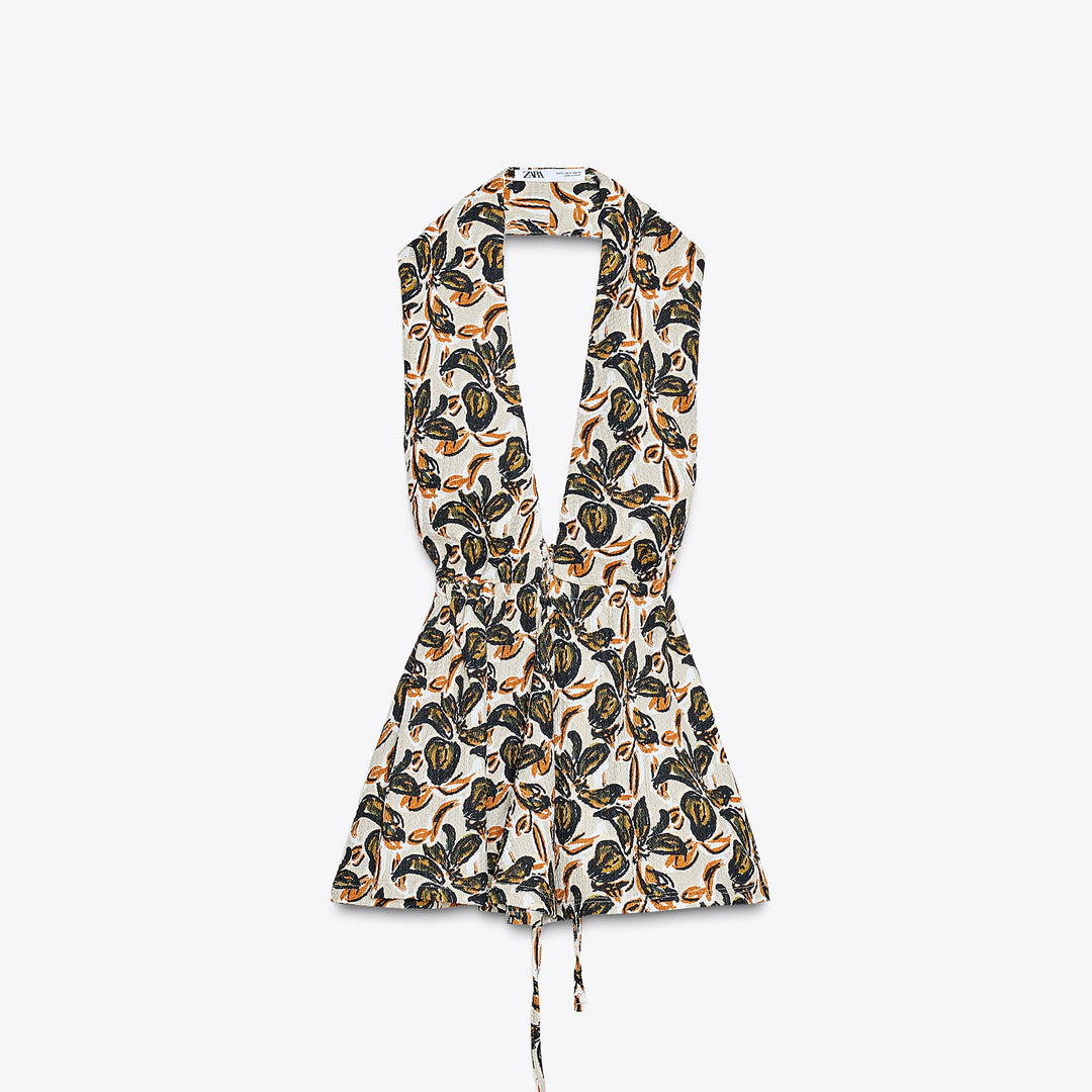Moudda ZARA - Top Halter Imprimé - Ensemble - Tunisie 1