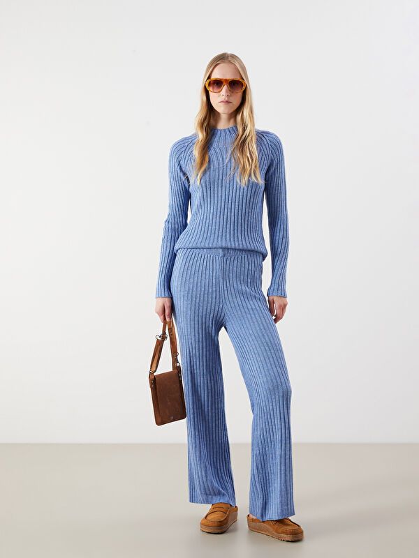 Moudda LC Waikiki - Pantalon tricot Femme Bleu - Tunisie 1