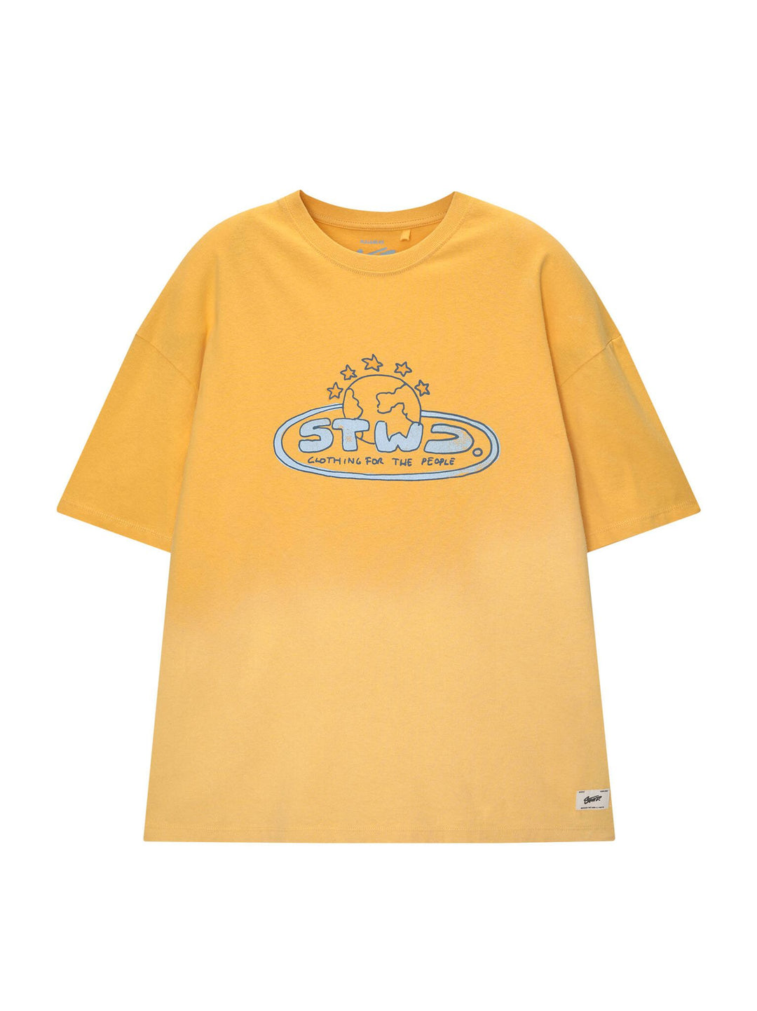 Moudda PULL & BEAR - T-Shirt STWD Lavé Dégradé Orange - Tunisie 2
