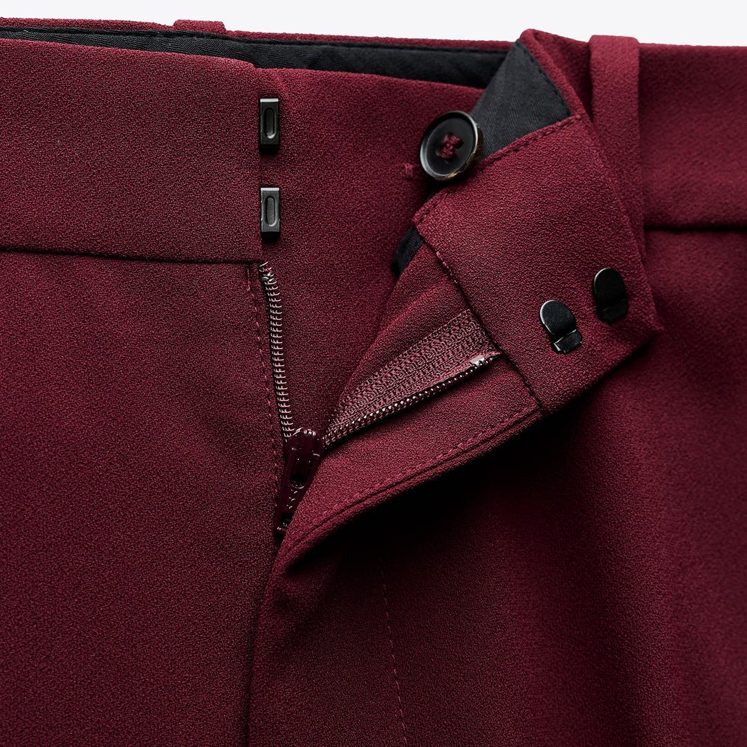 Moudda ZARA - Pantalon Habillé - Taille Haute & Bordeaux - Tunisie 3