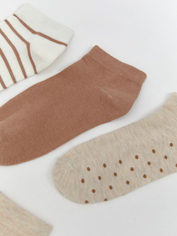 Moudda LC Waikiki - Chaussettes pour sneakers Femme Ecru - Tunisie 2