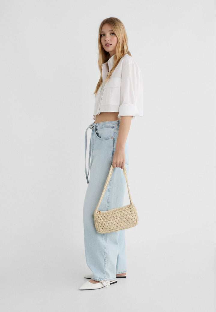 Moudda STRADIVARIUS - Sac à Épaule en Crochet Brillant - Tunisie 3