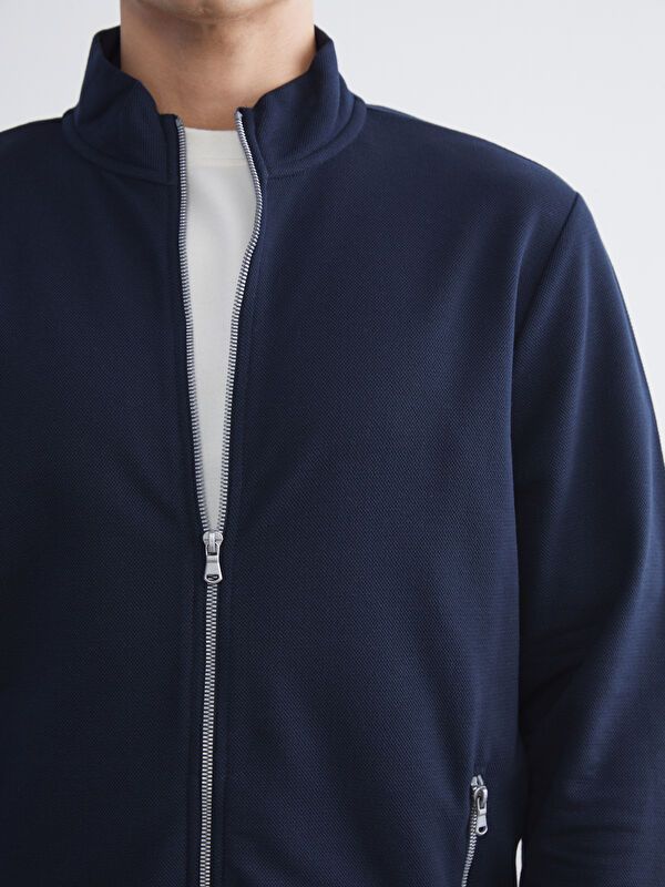 Moudda LC Waikiki - Cardigan jersey basique Homme Marine - Tunisie 3