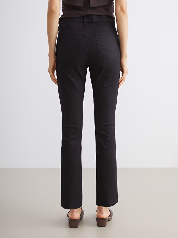 Moudda LC Waikiki - Pantalon tissé denim Femme Noir - Tunisie 4