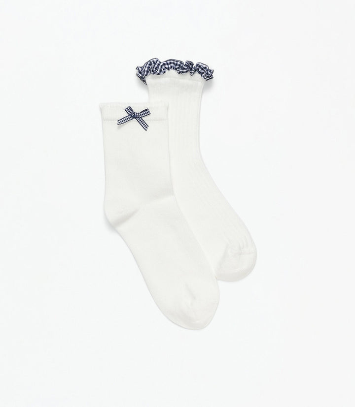 Moudda Lefties - Pack 2 Chaussettes Cheville - Fantaisie Ruban & Nœud - Tunisie 2