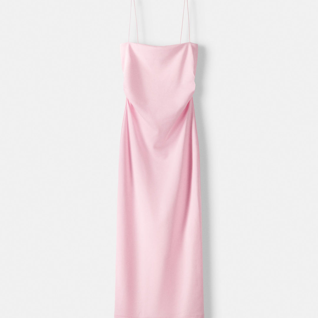 Moudda BERSHKA - Robe Midi Ajustée Bretelles Maille Roma - Tunisie 1