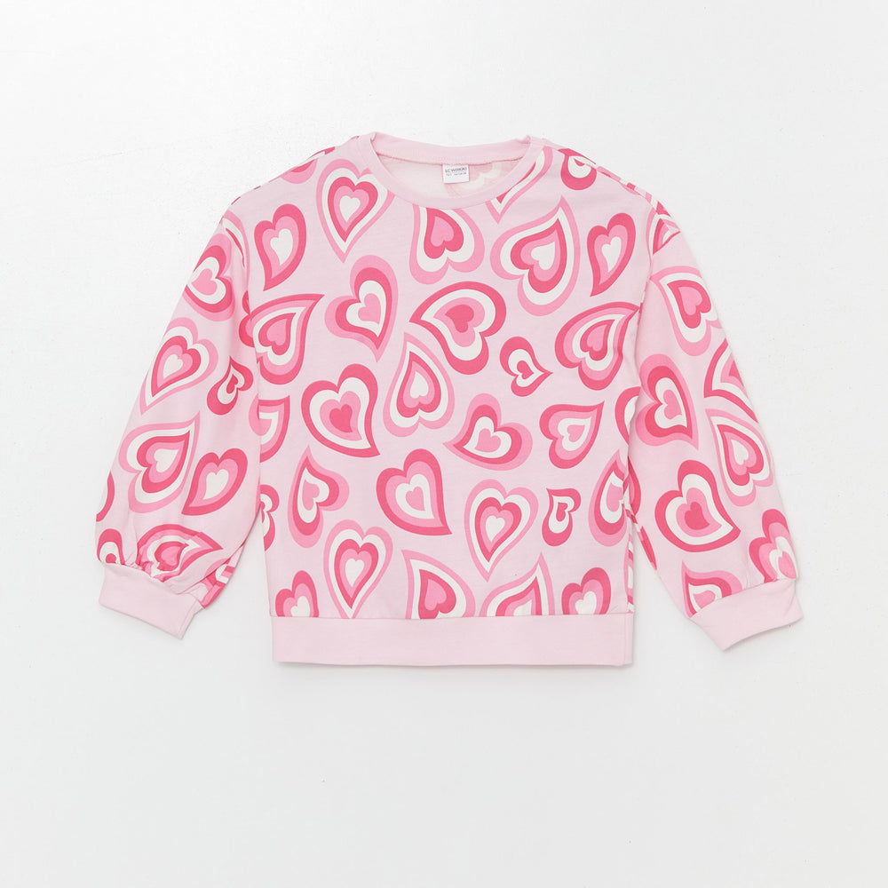 Moudda LC Waikiki - Pyjama en jersey manches longues moyen Fille Imprimé rose - Tunisie 2