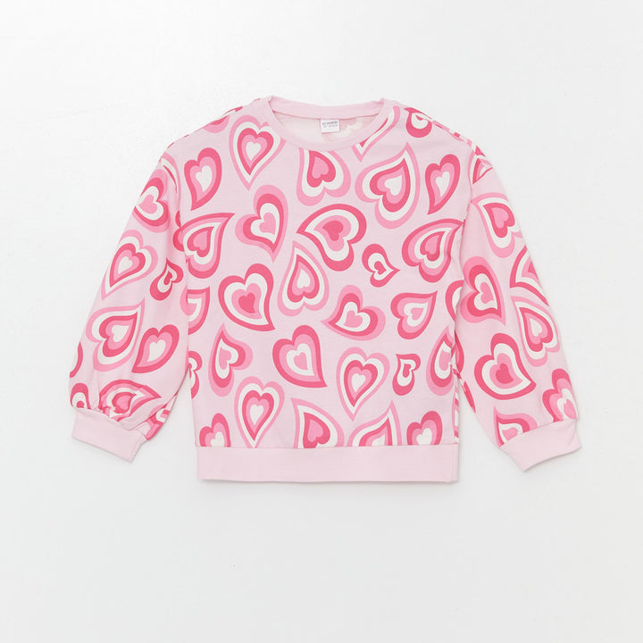 Moudda LC Waikiki - Pyjama en jersey manches longues moyen Fille Imprimé rose - Tunisie 2