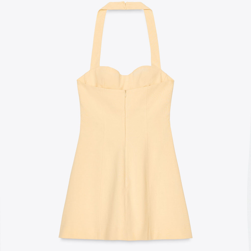 Moudda ZARA - Robe/Combinaison Courte Coton Élastique Halter - Tunisie 2