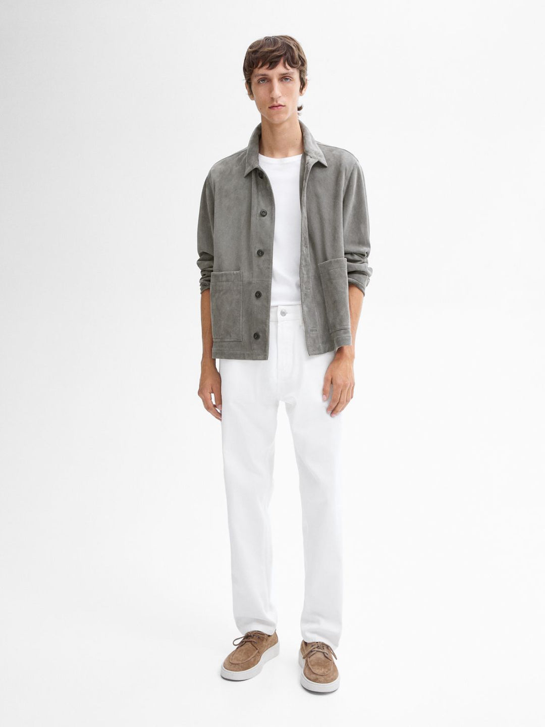 Moudda Massimo Dutti - Pantalon jean blanc relaxed - Tunisie 7