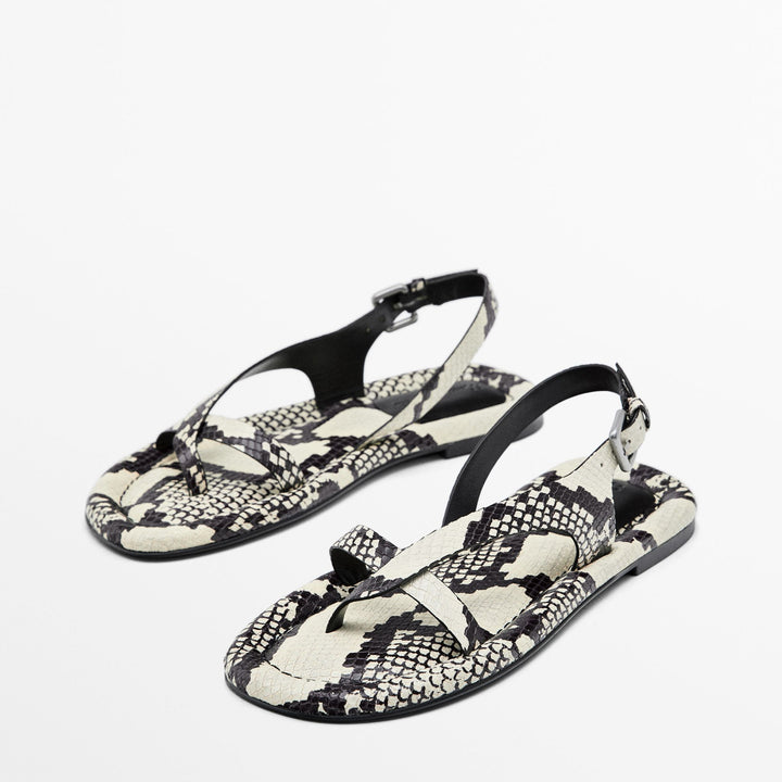 Moudda Massimo Dutti - Sandales plates matelassées - Tunisie 3