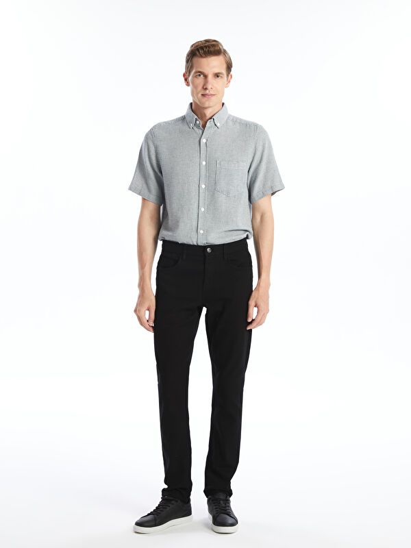 Moudda LC Waikiki - Pantalon chino tissé moyen Homme Noir - Tunisie 2