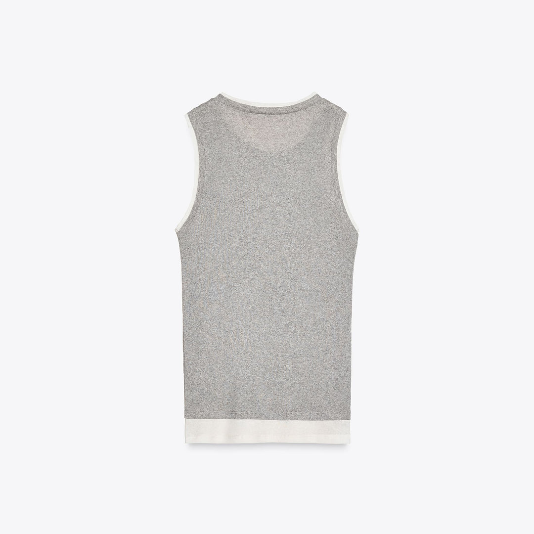 Moudda ZARA - T-Shirt - Effet Double (Gris Vigo) - Tunisie 2