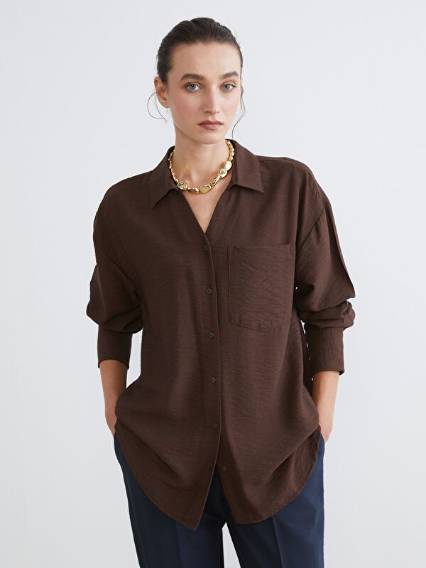Moudda LC Waikiki - Chemise manches longues en tissu maternité pour Femme - Tunisie 1
