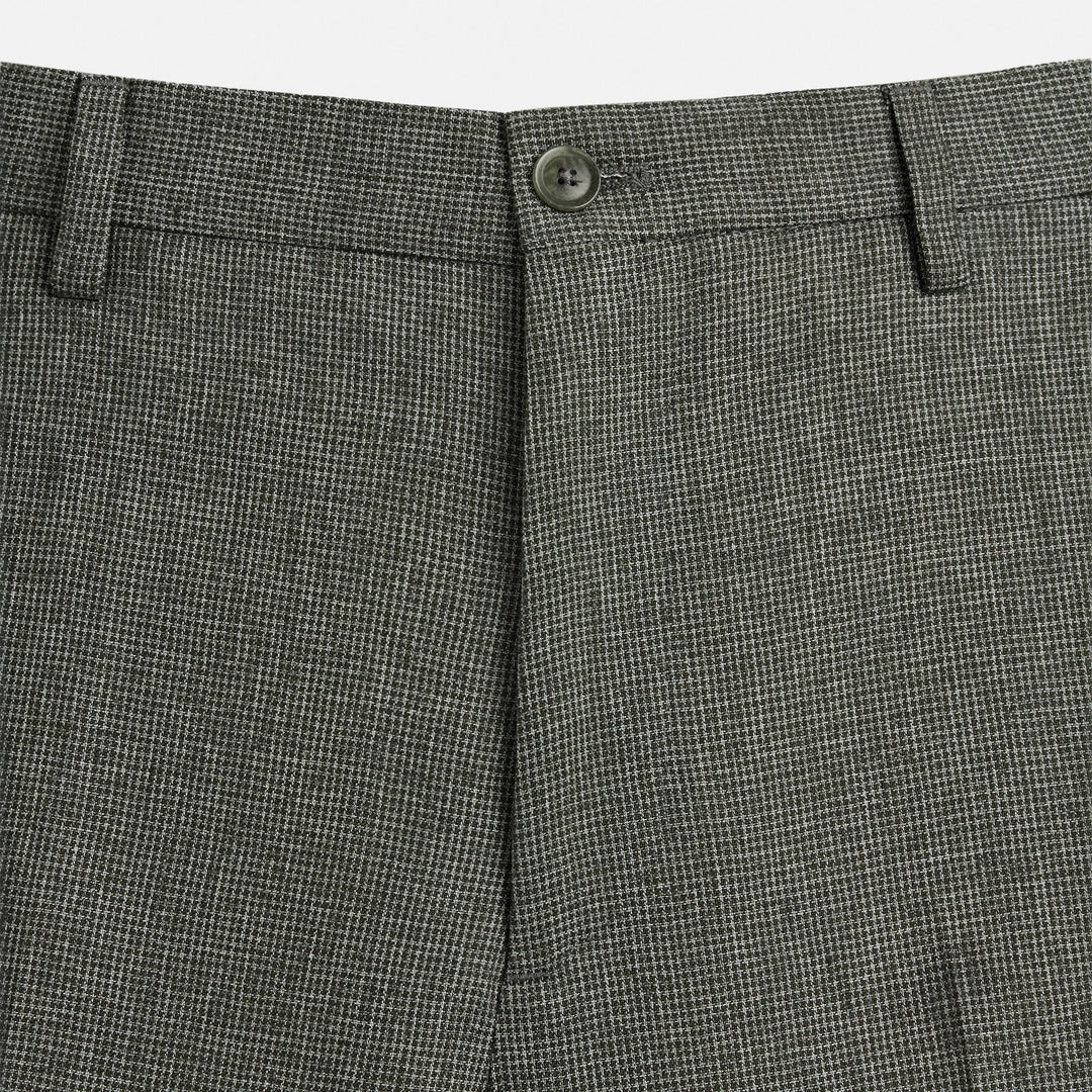 Moudda ZARA - Pantalon - Fantaisie Pied-de-poule & Lin Mélangé Vert - Tunisie 3