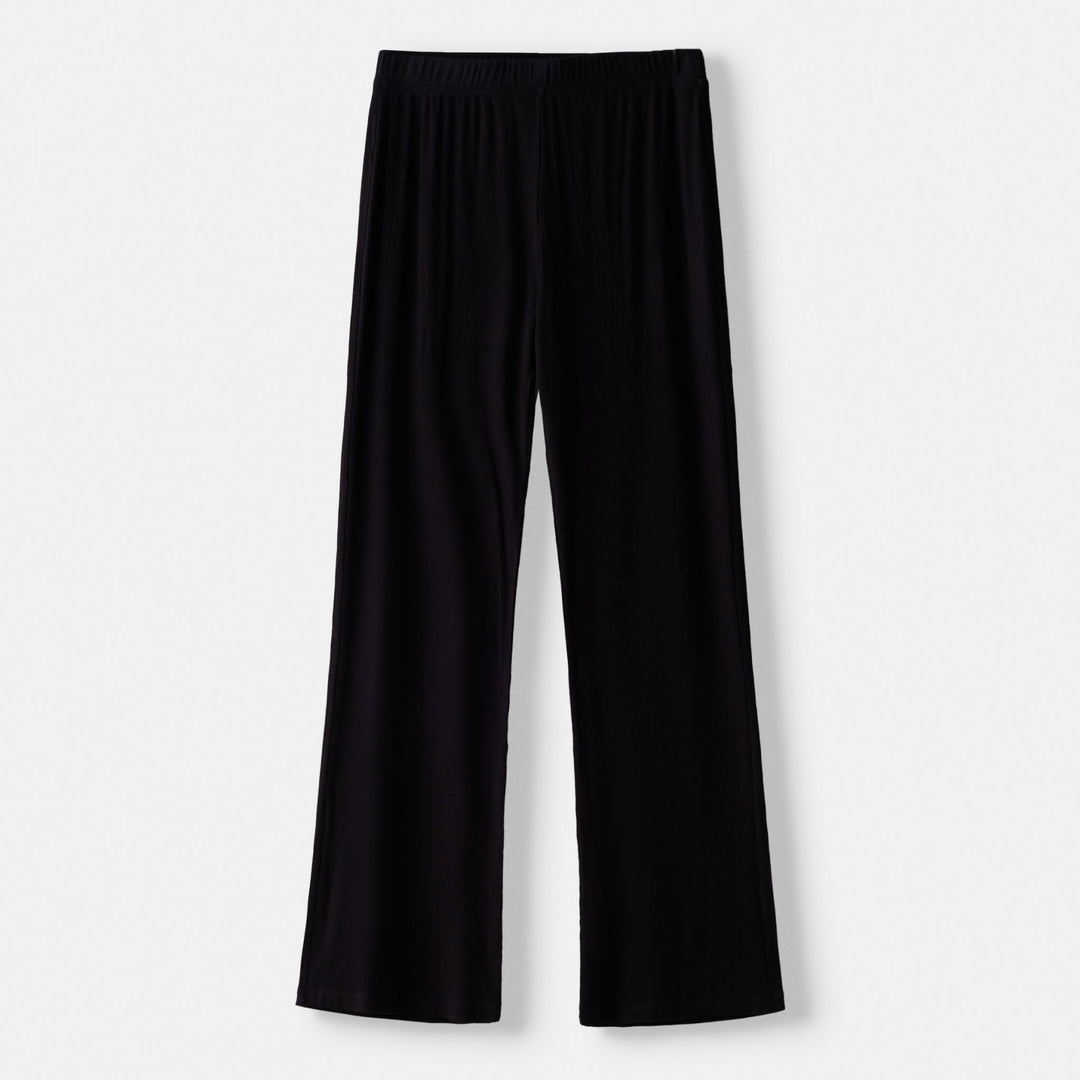 Moudda BERSHKA - Pantalon Droit en Maille Côtelée Fluide - Tunisie 1