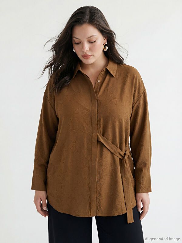 Moudda LC Waikiki - Tunique manches longues en tissu pour Femme - Tunisie 2