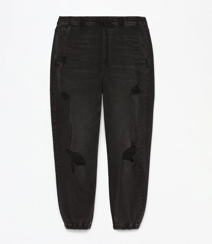 Moudda Lefties - Pantalon Denim Jogger - Effet Déchiré - Tunisie 1