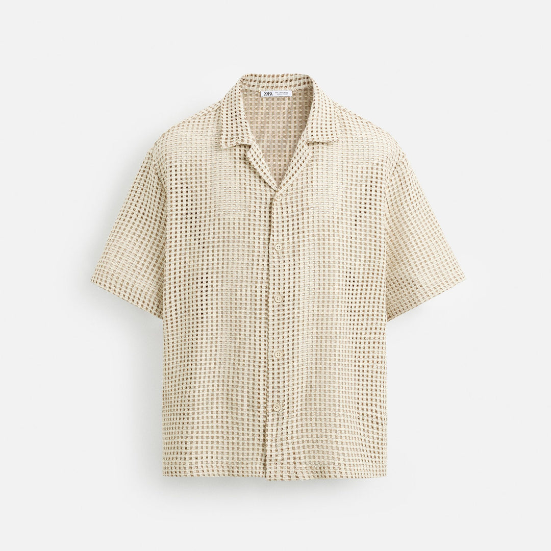 Moudda ZARA - Chemise Jacquard - Carreaux - Tunisie 1