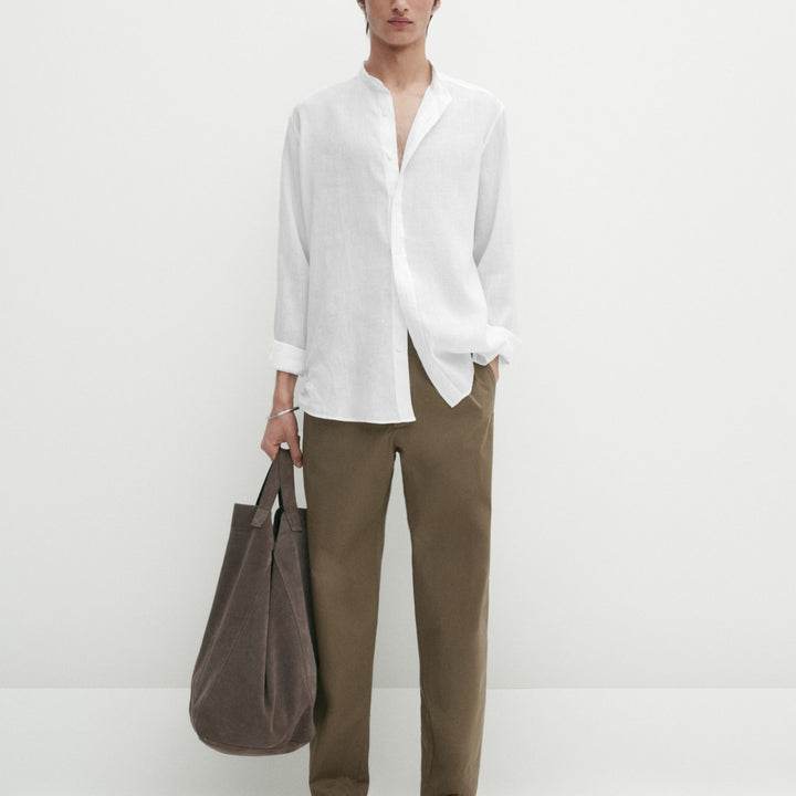 Moudda Massimo Dutti - Pantalon popeline jogging, boutons pression - Tunisie 1
