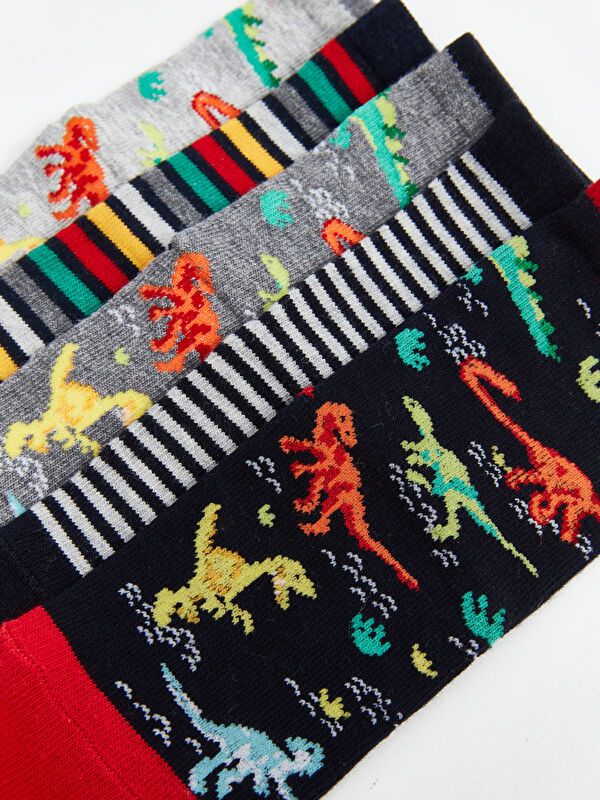 Moudda LC Waikiki - Chaussettes courtes Garçon Fil mélangé teint - Tunisie 3