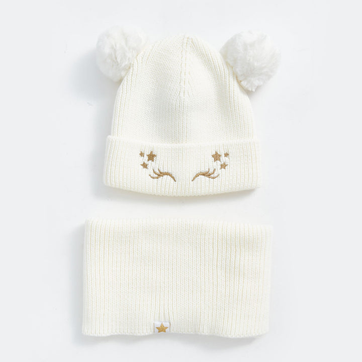 Moudda LC Waikiki - Echarpe/béret/gants tricot Fille Ecru - Tunisie 1