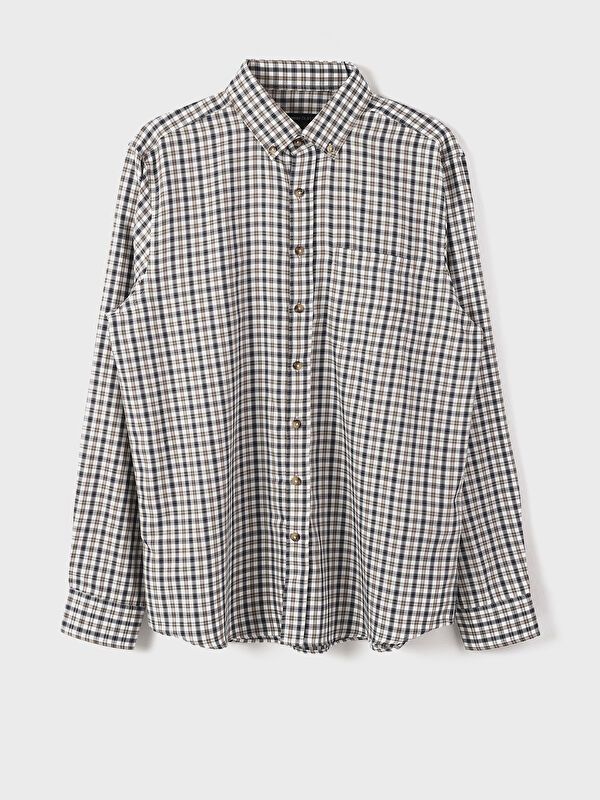 Moudda LC Waikiki - Chemise à carreaux manches longues en tissu pour Homme - Tunisie 7