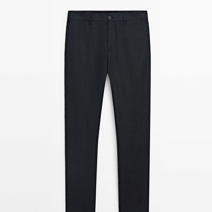 Moudda Massimo Dutti - Pantalon 100 % lin sophistiqué fuselé - Tunisie 2
