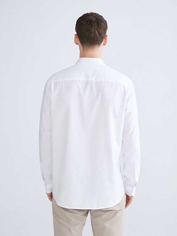 Moudda LC Waikiki - Chemise tissée manches longues Homme Buxe blanc - Tunisie 4